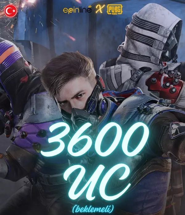 Pubg Mobile 3600 UC ( 0-72 SAAT İÇİNDE )