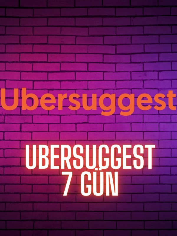 UberSuggest 7 Gün