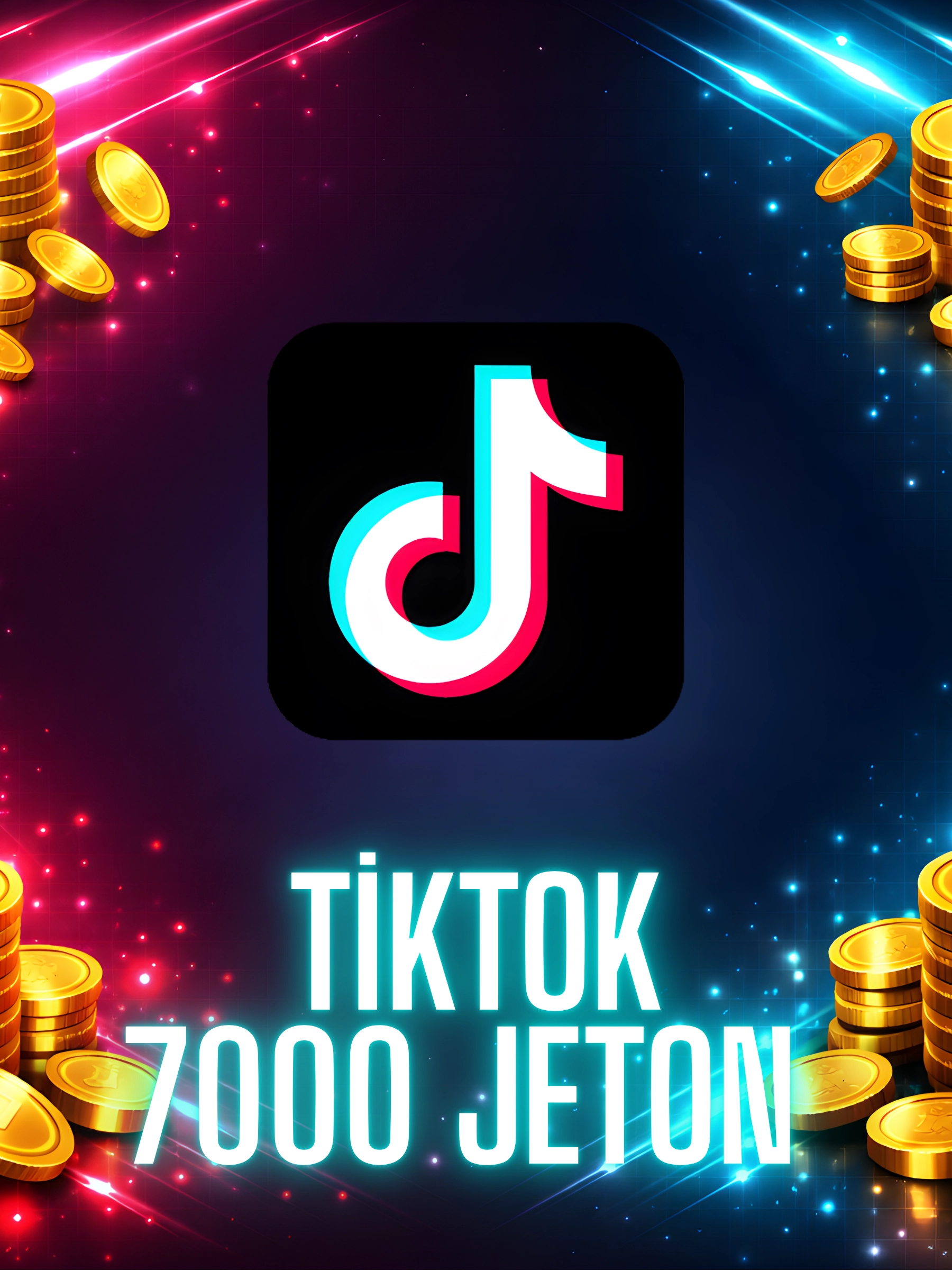 TİKTOK 7000 JETON ( 5400 TL GOOGLE PLAY KODU )