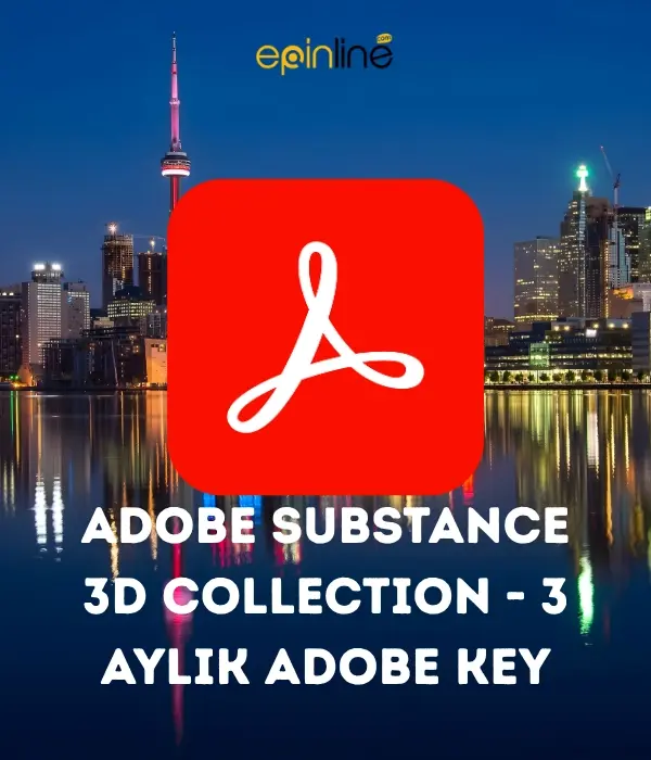 ADOBE SUBSTANCE 3D COLLECTION - 3 AYLIK ADOBE KEY