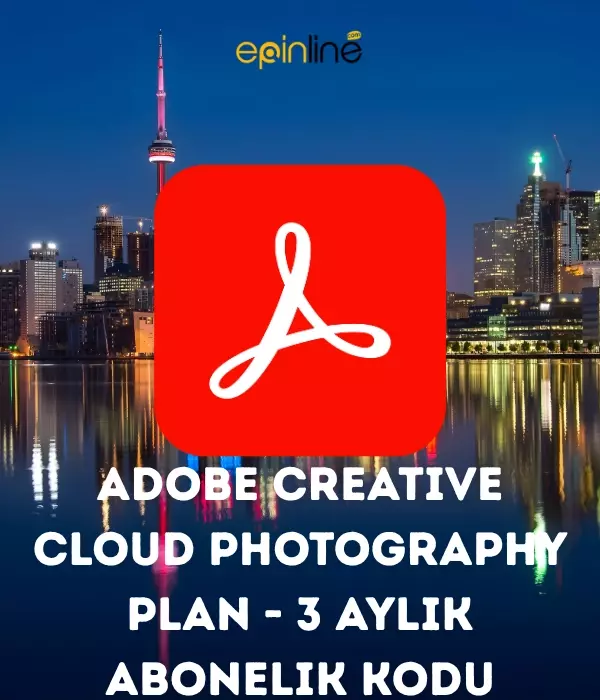 Adobe Creative Cloud Photography Plan - 3 Aylık Abonelik Kodu