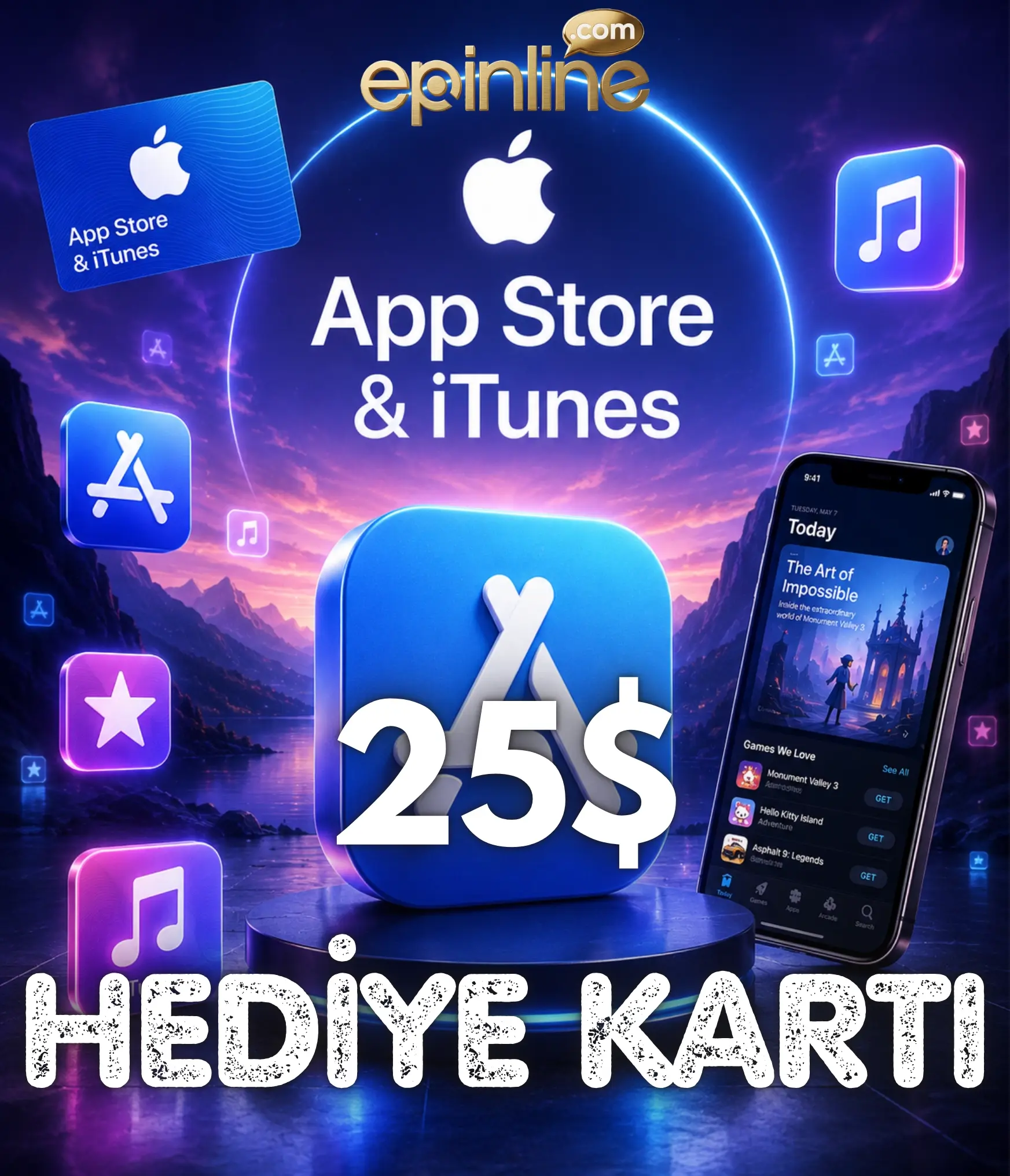 25 USD App Store iTunes Hediye Kartı