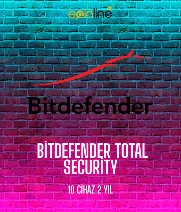 Bitdefender Total Security 10 Cihaz 2 Yıl