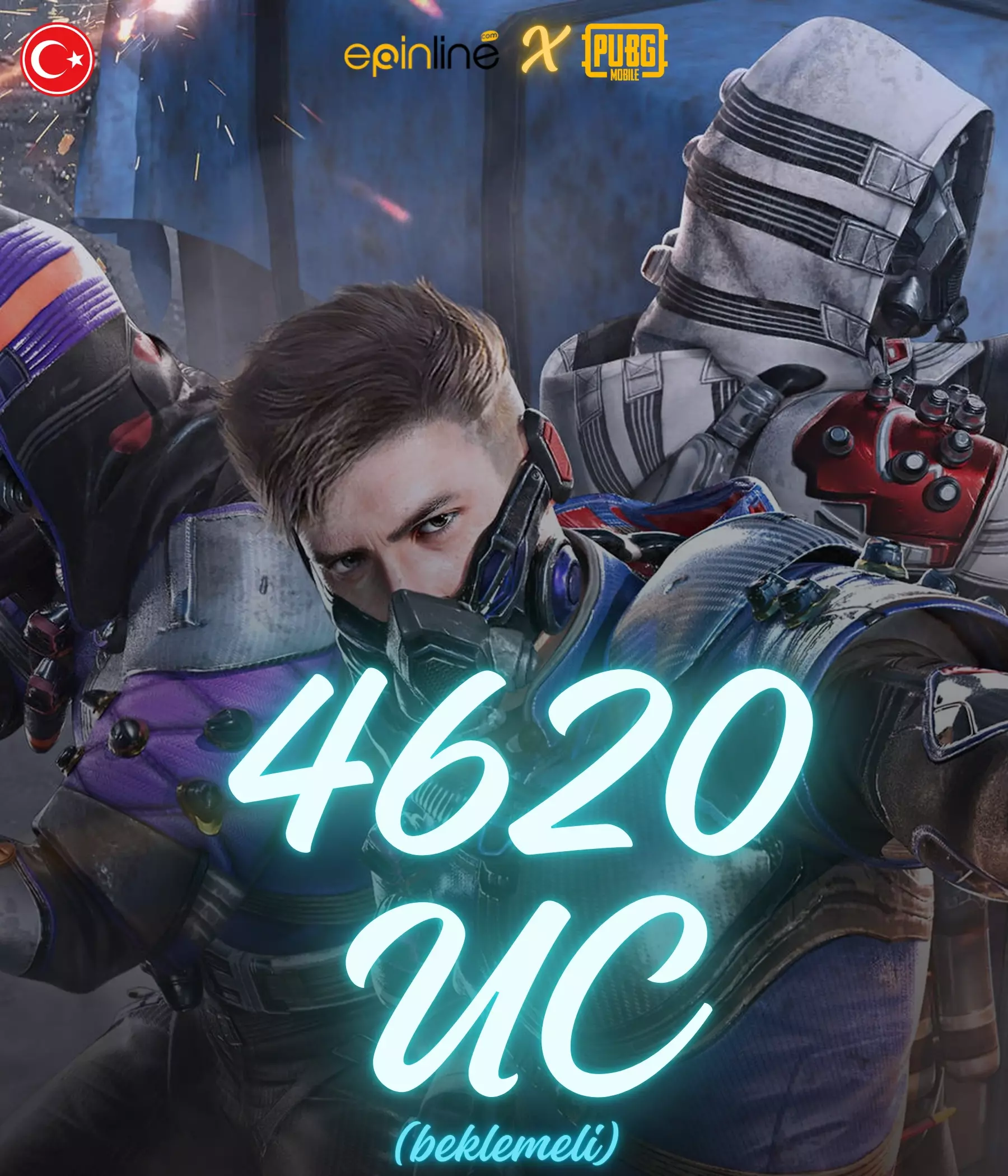 Pubg Mobile 4620 UC ( 0-72 SAAT İÇİNDE )