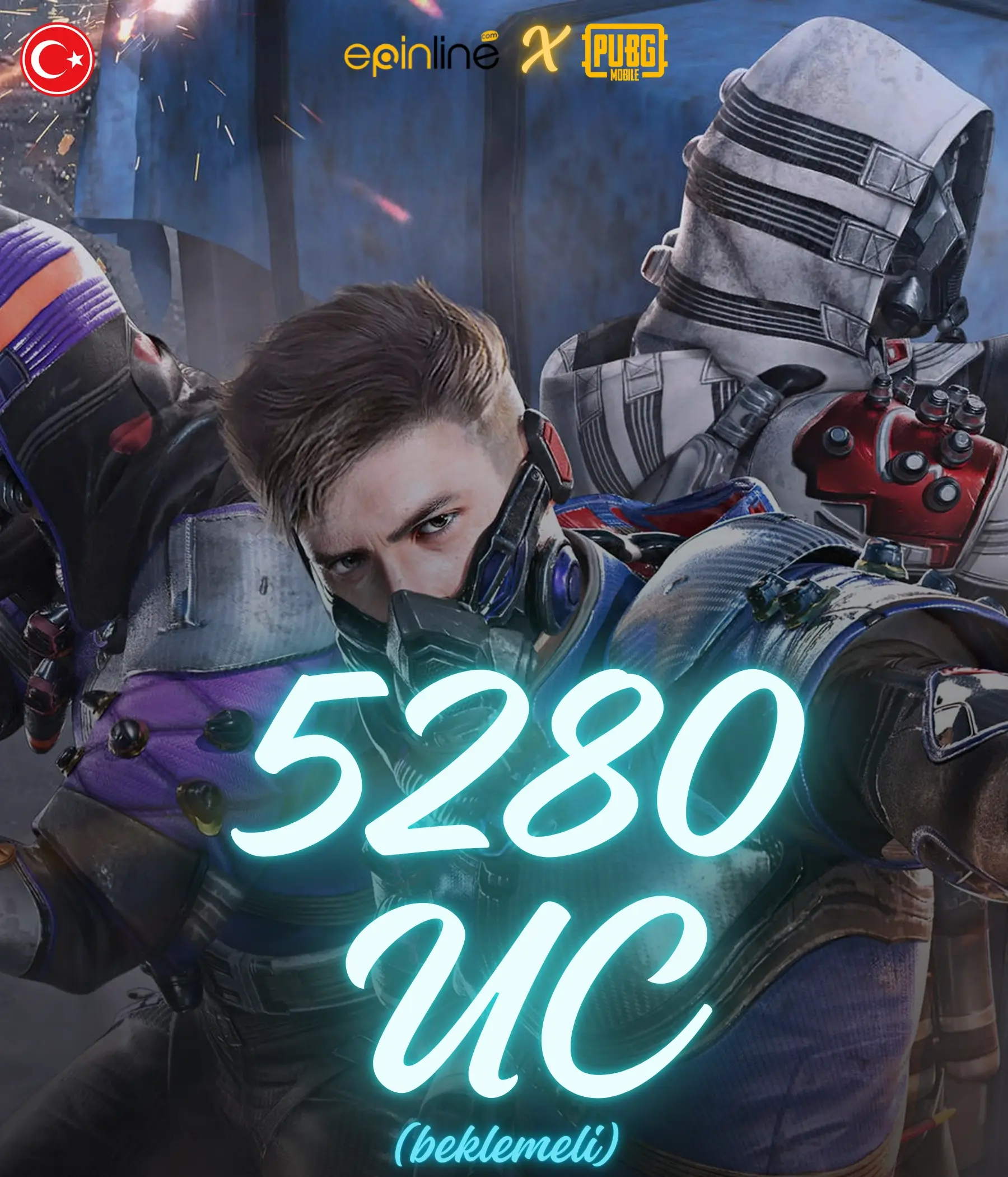 Pubg Mobile 5280 UC ( 0-72 SAAT İÇİNDE )