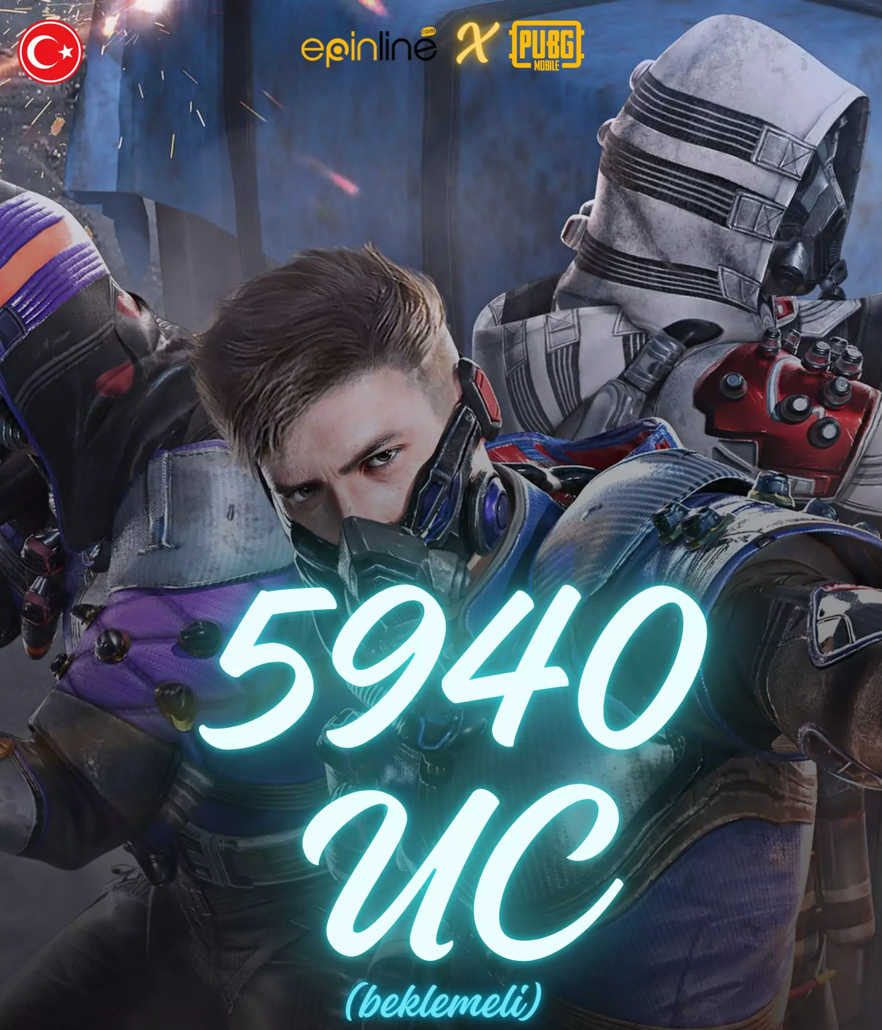 Pubg Mobile 5940 UC ( 0-72 SAAT İÇİNDE )