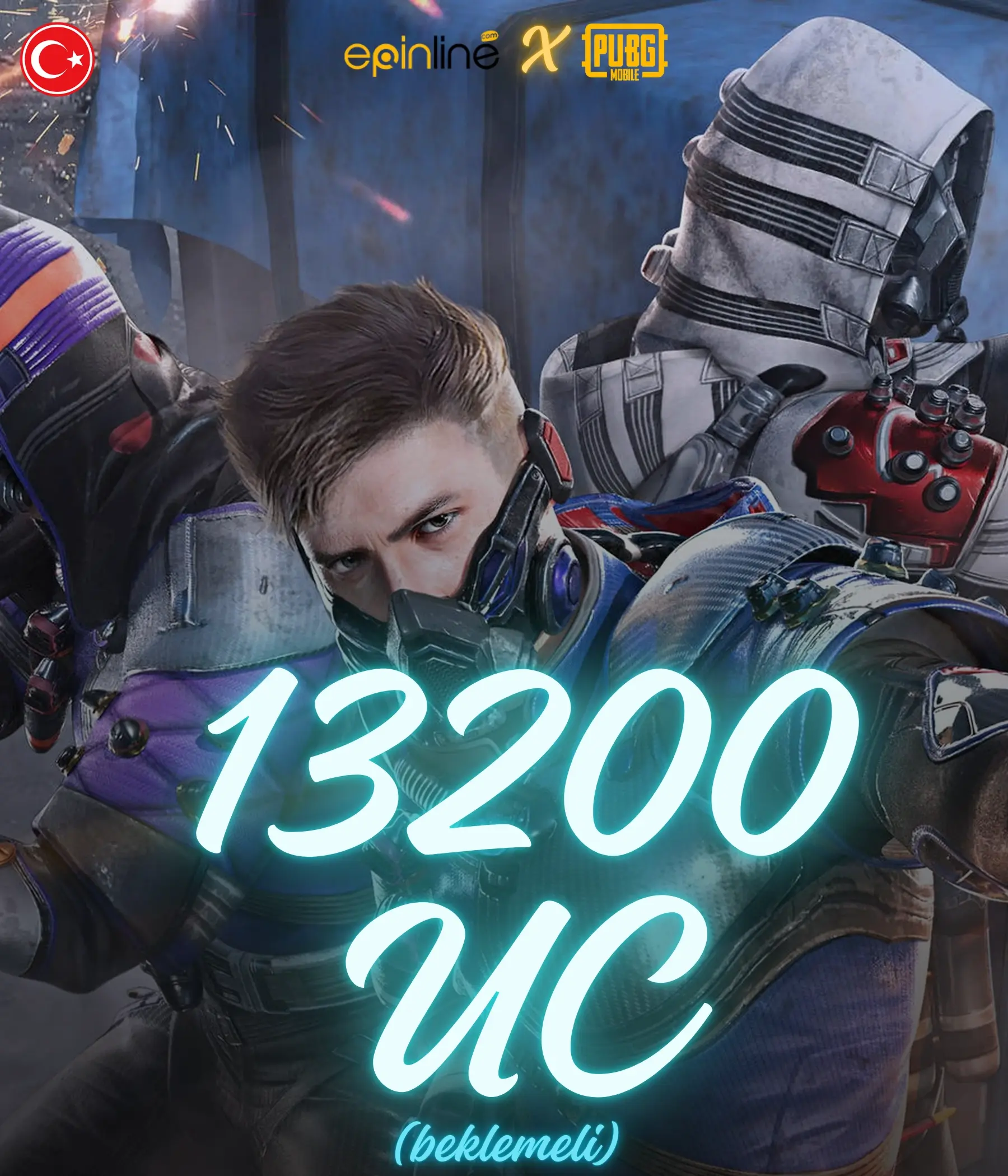 PUBG Mobile 13200 UC ( 0-72 SAAT İÇİNDE )