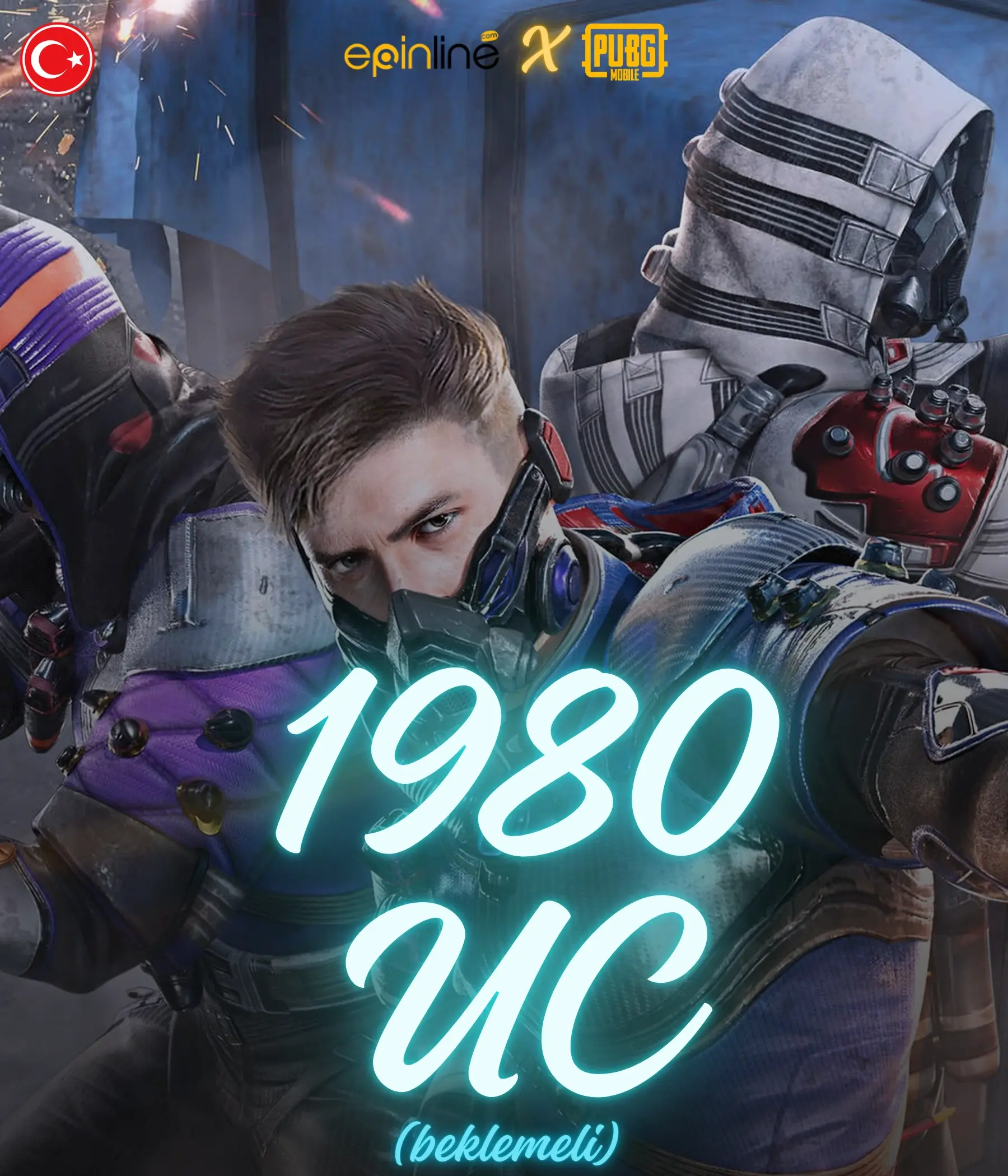 PUBG Mobile 1980 UC ( 0-72 SAAT İÇİNDE )