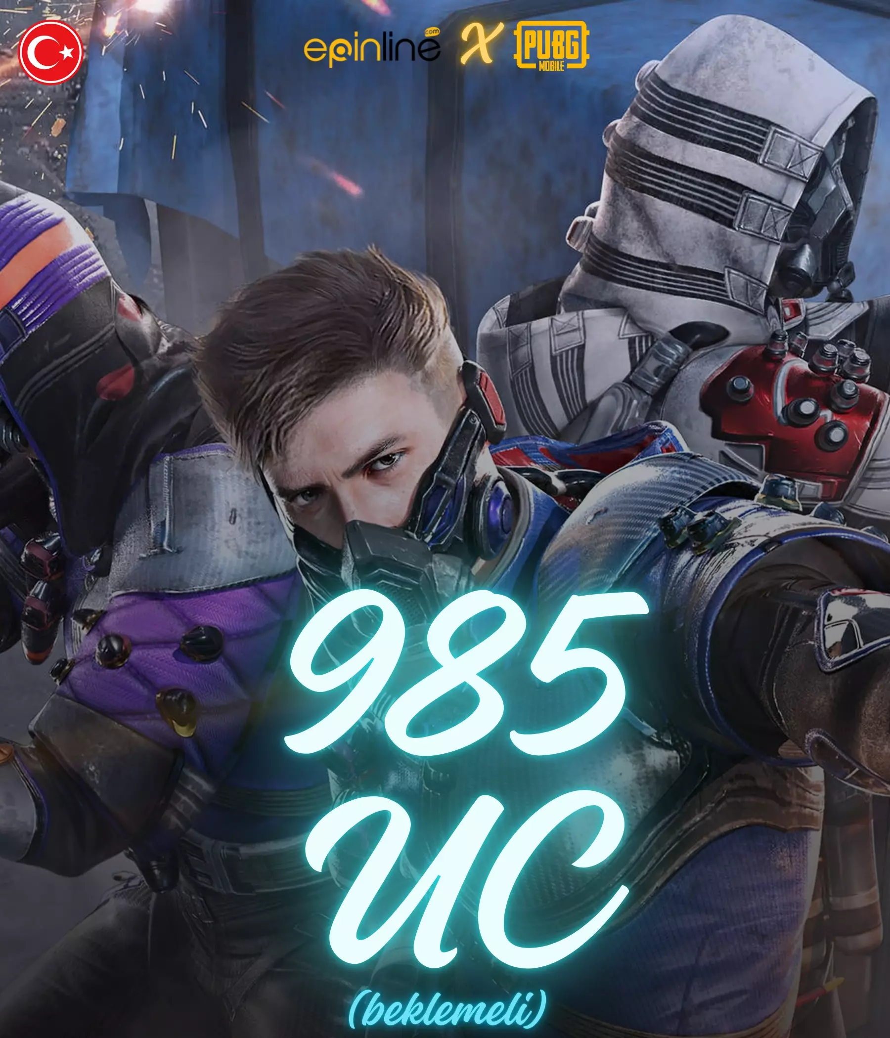 Pubg Mobile 985 UC ( 0-72 SAAT İÇİNDE )