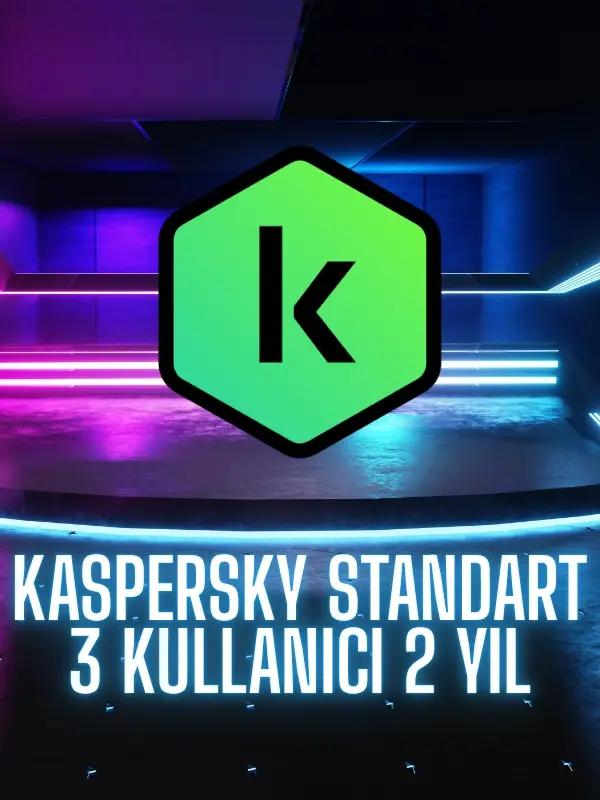 Kaspersky Standart 3 kullanıcı 2 yıl