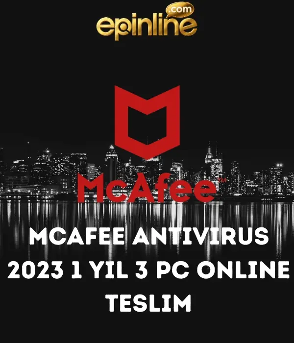 MCAffe Mcafee Antivirus 2023 1 Yıl 3 Pc Online Teslim