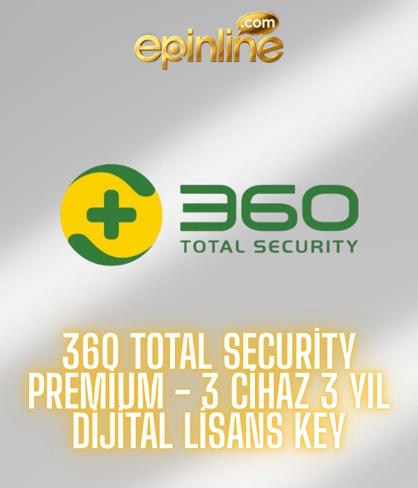 BİLGİSAYAR SİSTEM YAZILIMLARI 360 Total Security Premium - 3 Cihaz 3 Yıl Dijital Lisans Key