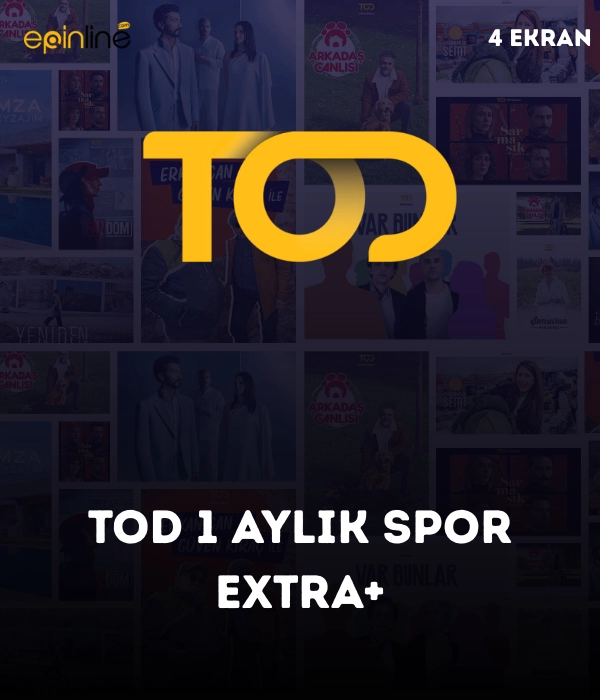 TOD 1 Aylık Spor Extra+ Paketi - Web, Cep, Tablet ve Smart TV Platformlarında İzleme İmkanı