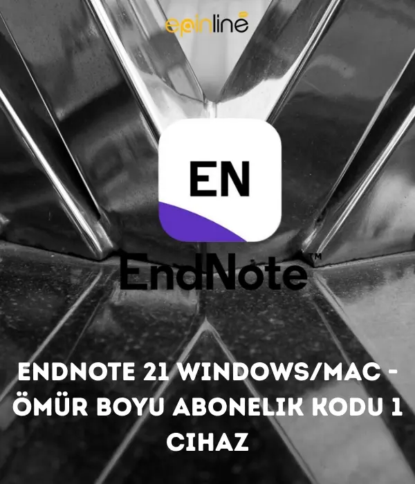 EndNote 21 Windows/MAC - Ömür Boyu Abonelik Kodu 1 Cihaz İçin Dijital Lisans