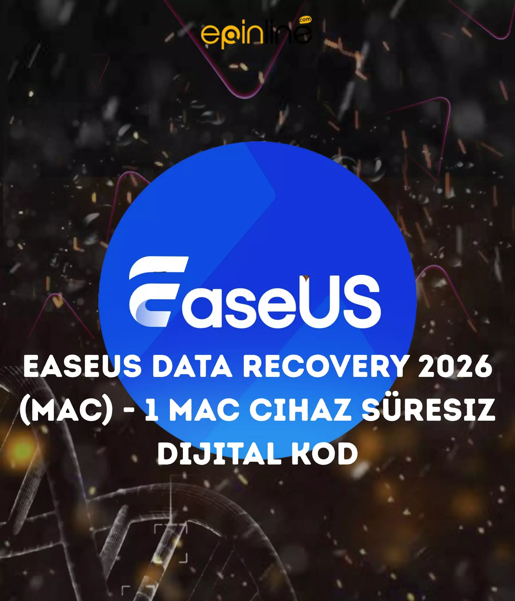 EaseUS Data Recovery 2026 (MAC) - 1 MAC Cihaz Süresiz Dijital Kod