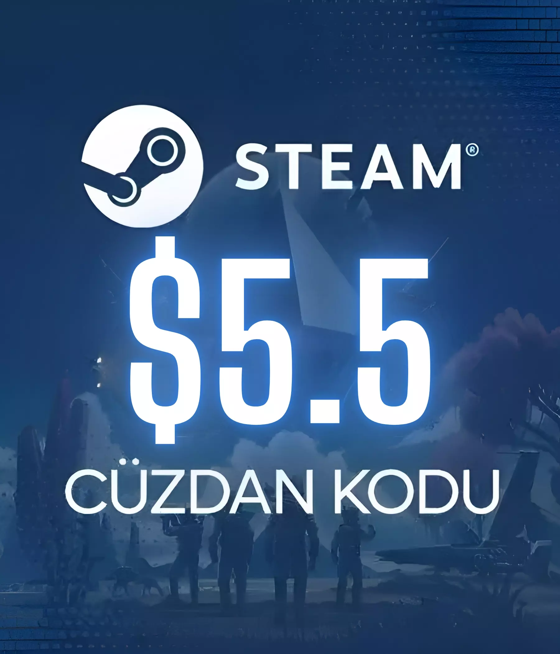5.5 USD STEAM GİFT CARD