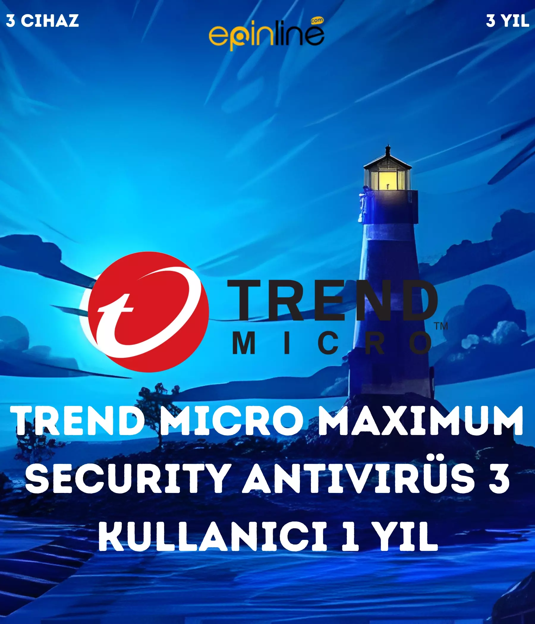 TREND MICRO Maximum Security Antivirüs 3 Kullanıcı 1 Yıl