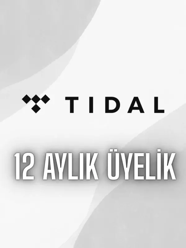 TIDAL WAVES MUSIC Hi-Fi Plus 12 Aylık (1 Yıllık) Abonelik Hesabı