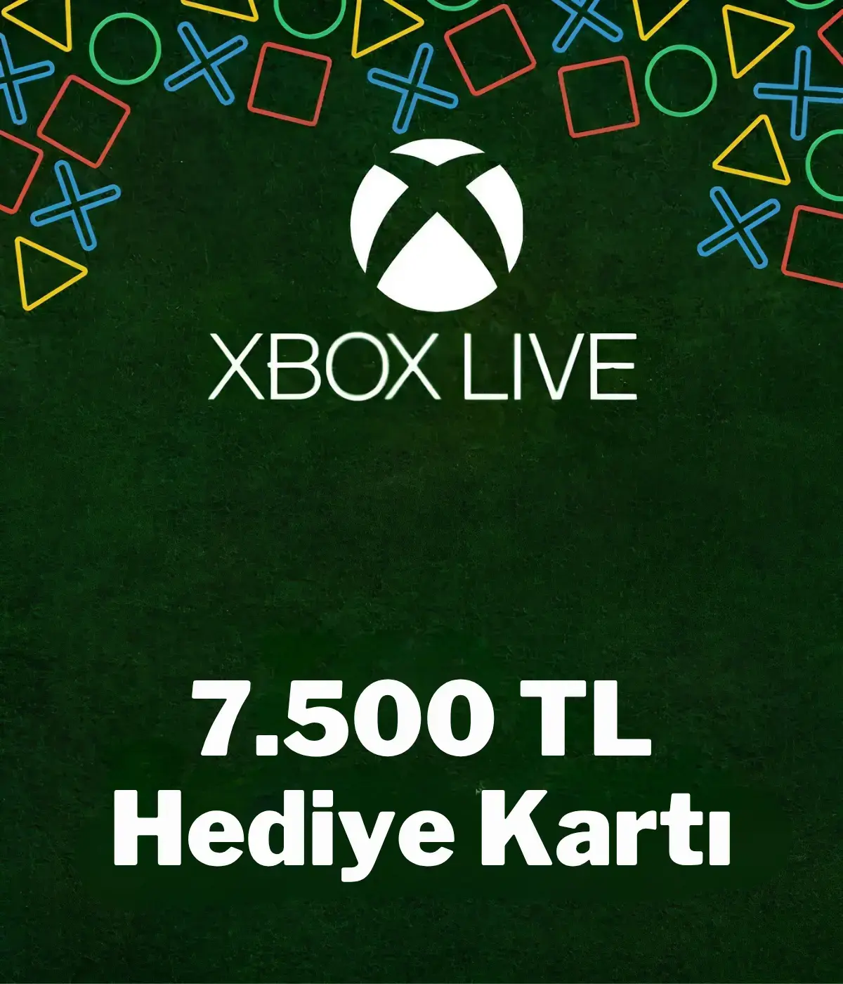 Xbox Live 7500 TL Hediye Kartı