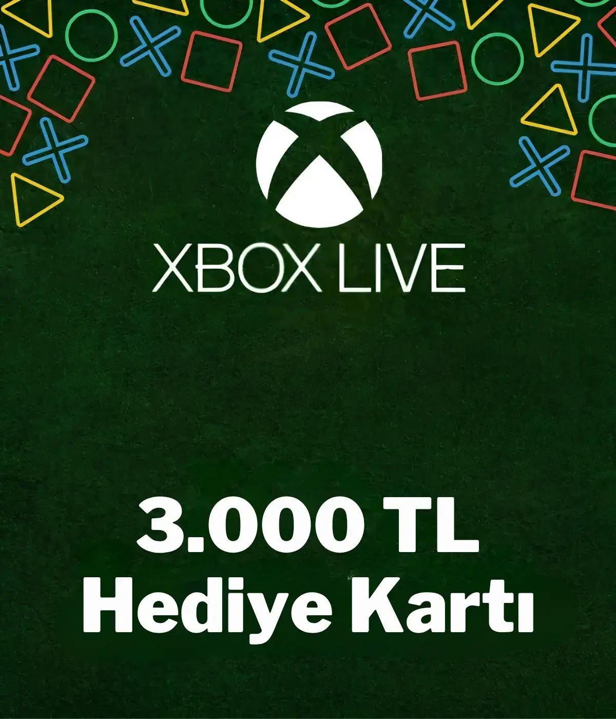 Xbox Live 3000 TL Hediye Kartı