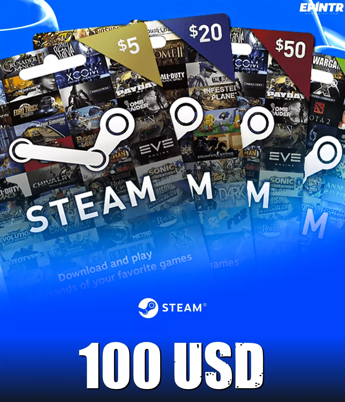 Steam 100 USD