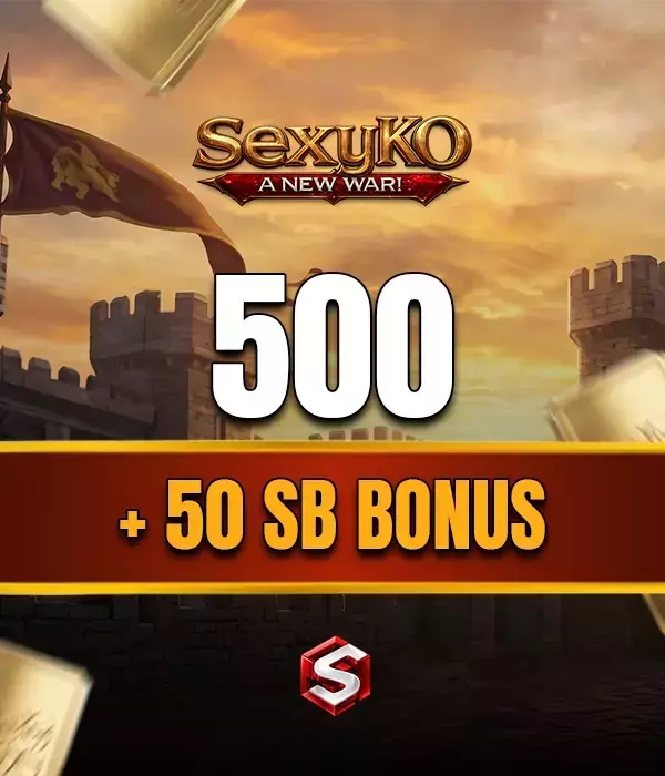 SexyKO 500 SexyBalance + 50 SexyBalance Süper Bonus