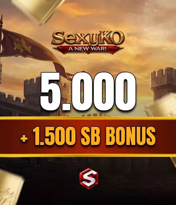 SexyKO 5000 SexyBalance + 1500 SexyBalance Süper Bonus