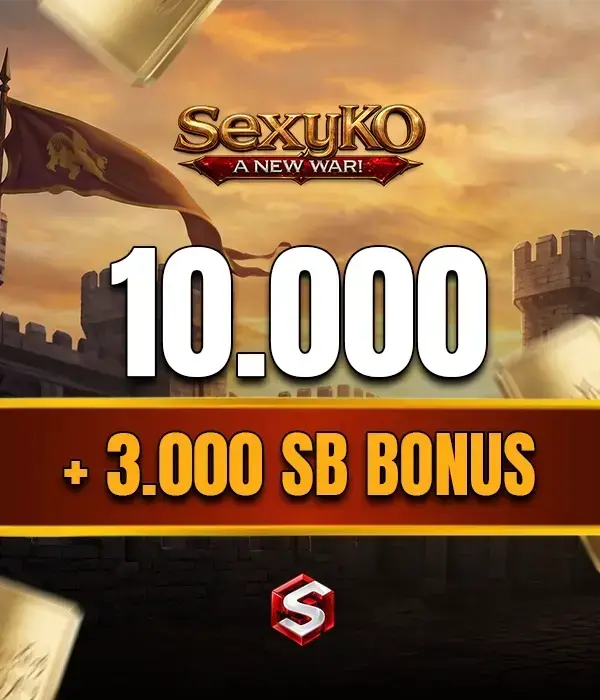 SexyKO 10000 SexyBalance + 3000 SexyBalance Süper Bonus