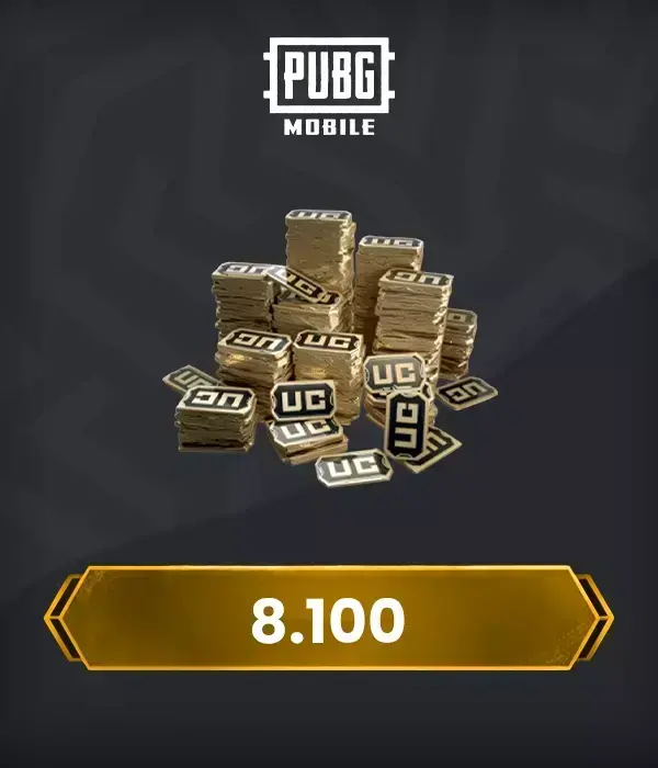 PUBG Mobile 8100 UC