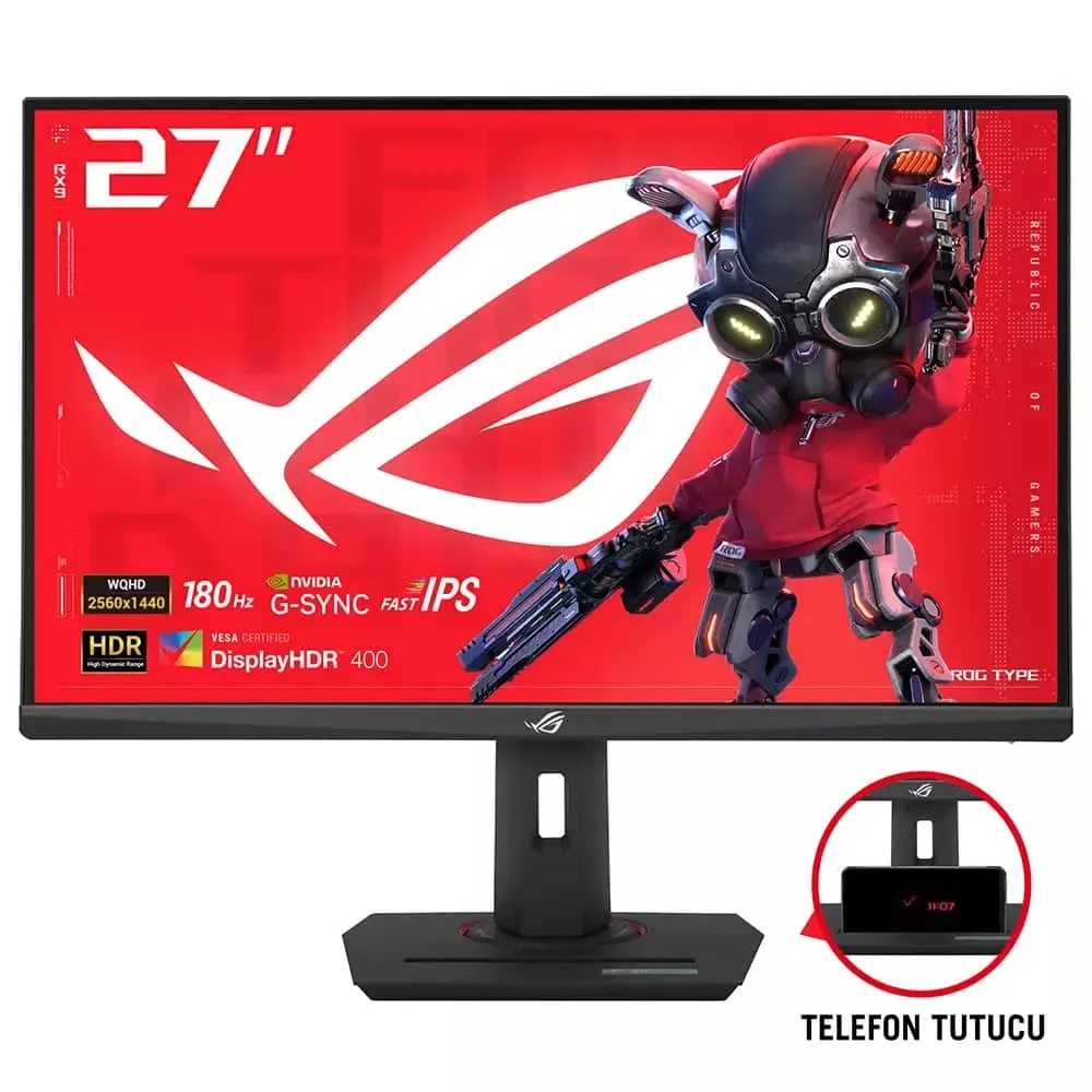 ASUS ROG Strix XG27ACS 27 inç 180Hz 1ms 2K QHD Adaptive Sync Fast IPS Pivot Gaming Monitör