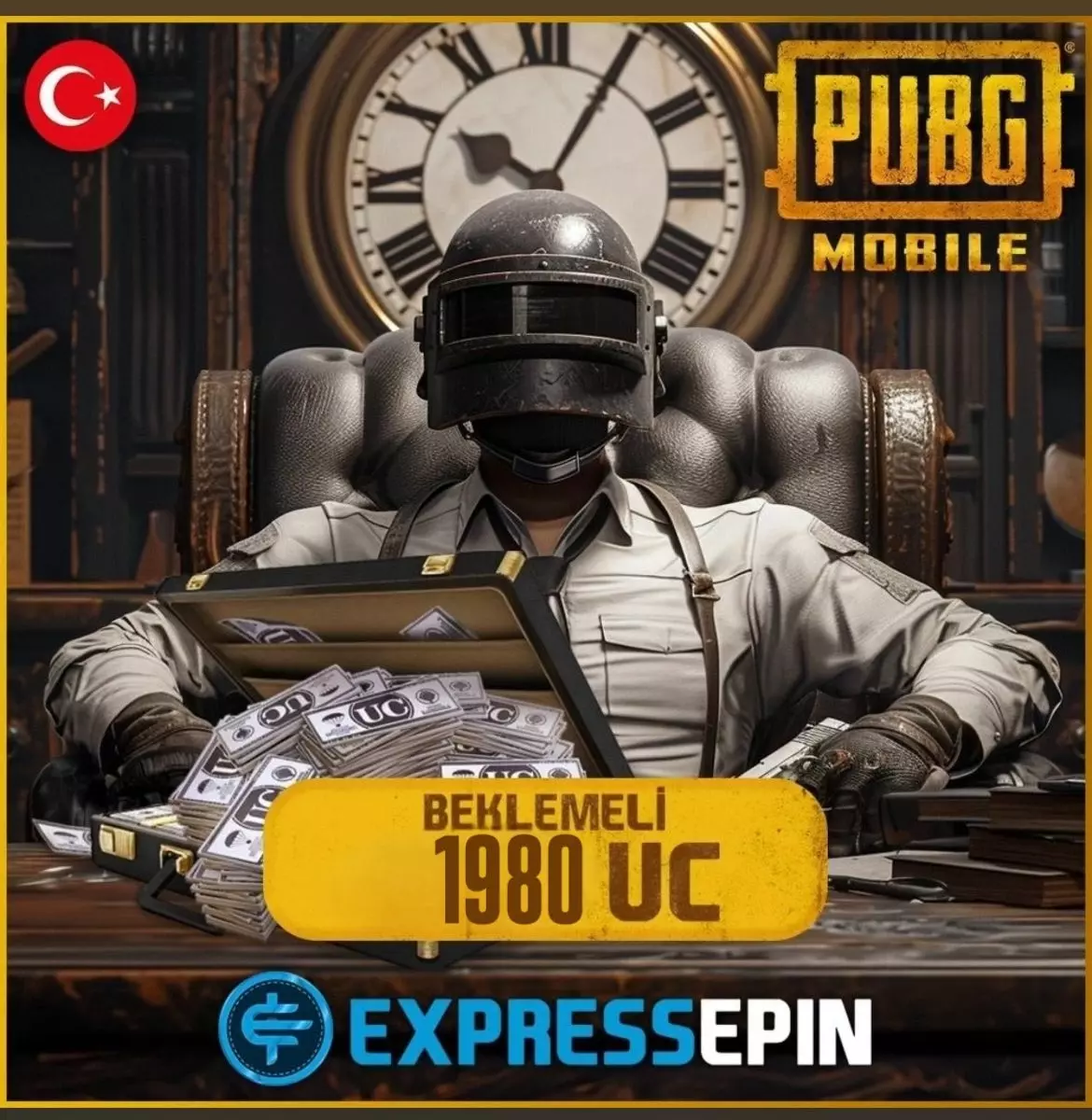 Pubg Mobile Süreli 1980  UC