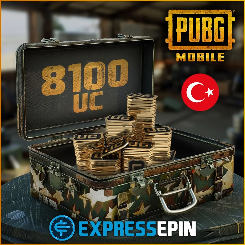 Pubg Mobile Süreli 8100  UC - TR - GLOBAL