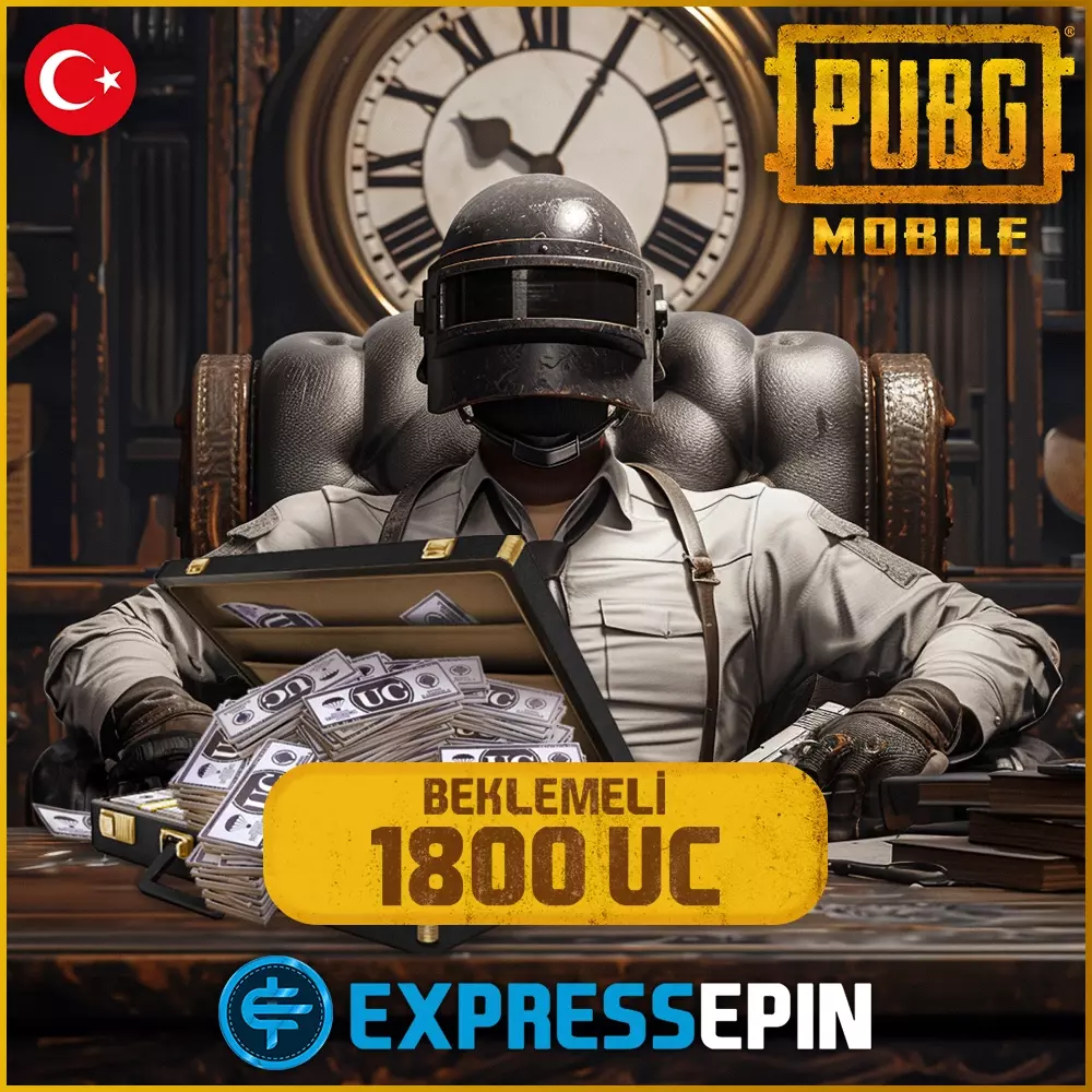 PUBG Mobile  SÜRELİ 1800 UC (SINIRLI ID YÜKLEME ) %85 Oranında Yükleme !
