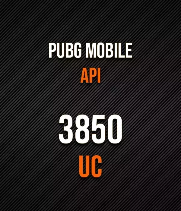 3850 UC PUBG MOBİLE APİ