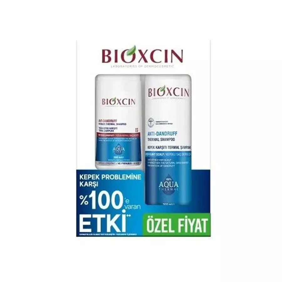Bioxcin Aqua Thermal Kepek Karşıtı Şampuan 200 ml + 300 ml Kofre
