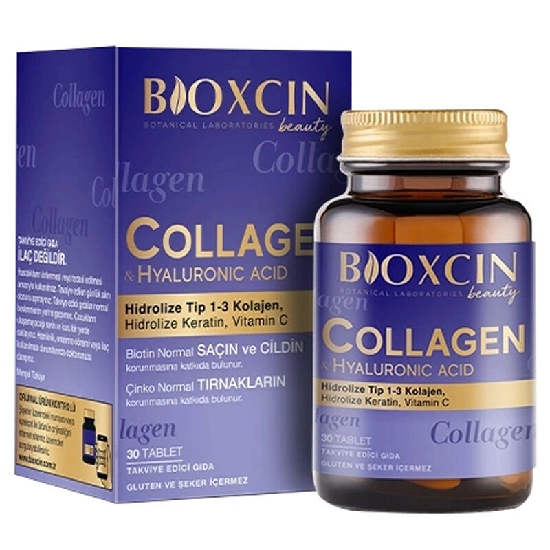 Bioxcin Beauty Collagen - Hyaluronic Acid Takviye Edici Gıda 30 Tablet