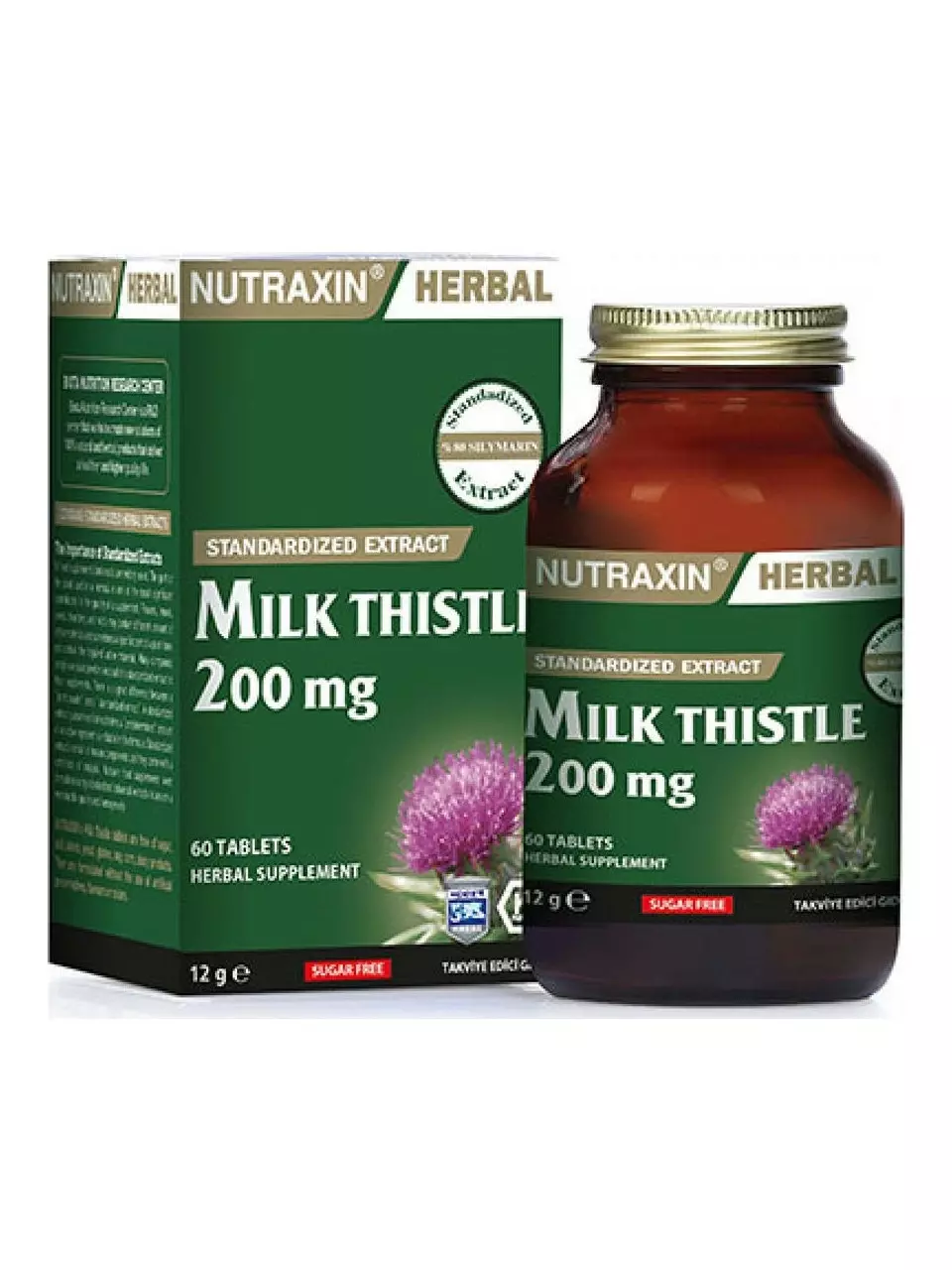 Nutraxin Milk Thistle 200 Mg 60 Tablet
