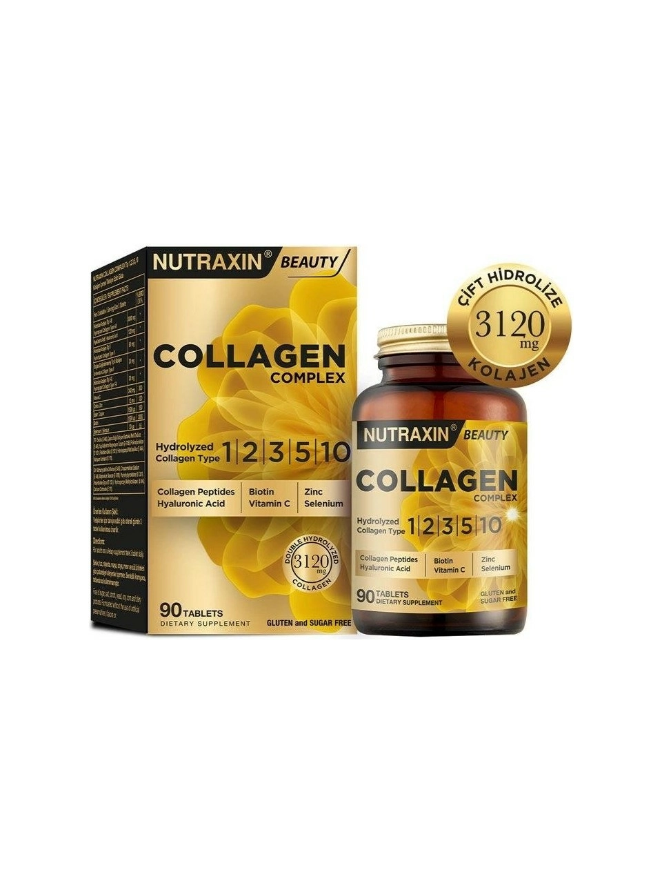Nutraxin Collagen Beauty Complex Hidrolize 90 Tablet