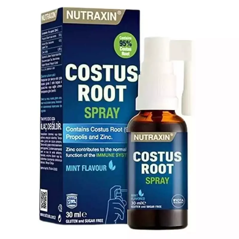 Nutraxin Costus Root Spray - Vitamin Takviyesi Sprey 30ml