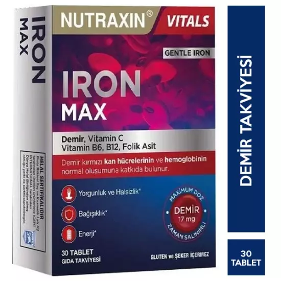 Nutraxin Iron Max 17 mg 30 Tablet