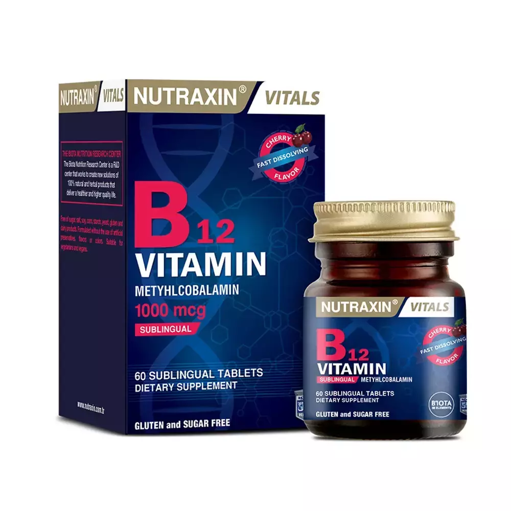 NUTRAXIN B12 VİTAMİN 60 DİLALTI TABLET
