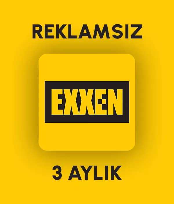 Exxen 3 Aylık Üyelik (Reklamsız)