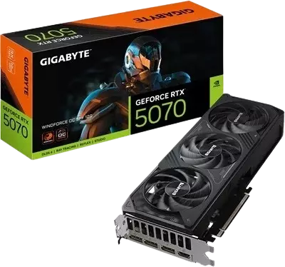 Gigabyte GeForce RTX 5070 WINDFORCE OC SFF 12G 12GB GDDR7 192 Bit DLSS 4 Ekran Kartı