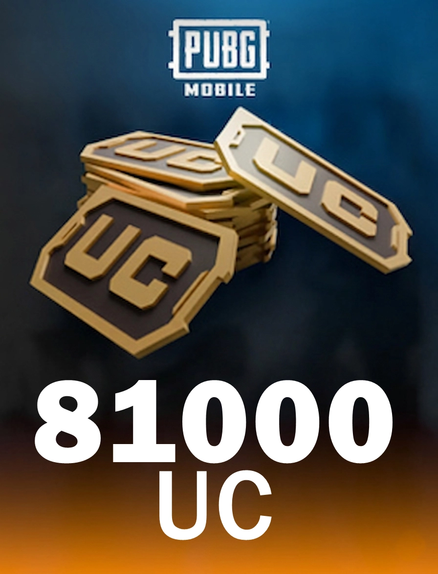 PUBG Mobile TOP-UP GLOBAL 81000 UC