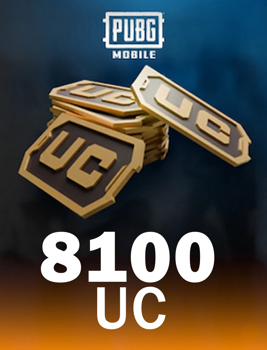 PUBG Mobile TOP-UP GLOBAL 8100 UC