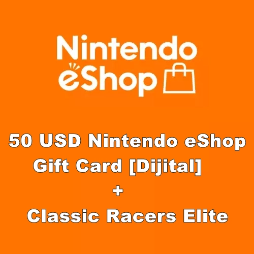 50 USD Nintendo eShop Gift Card [Dijital] + Classic Racers Elite