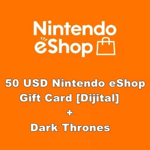 50 USD Nintendo eShop Gift Card [Dijital] + Dark Thrones