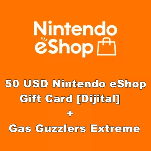 50 USD Nintendo eShop Gift Card [Dijital] + Gas Guzzlers Extreme