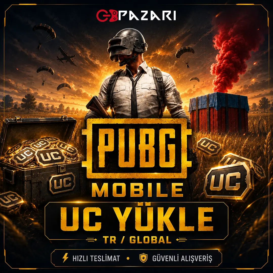 Pubg UC Yükleme TR/GLOBAL %100 Sorunsuz Yükleme