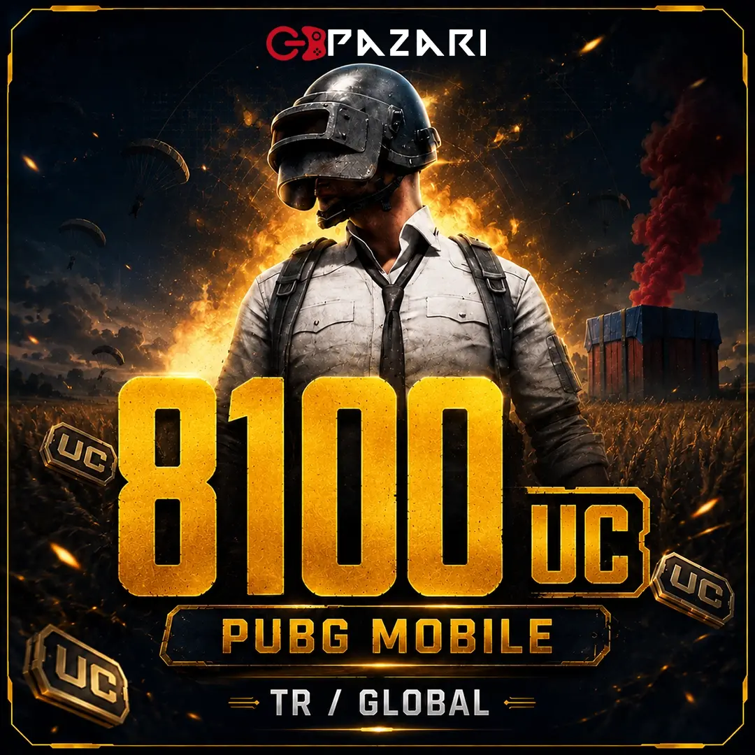 Pubg Mobile 8100 UC TR ve Global